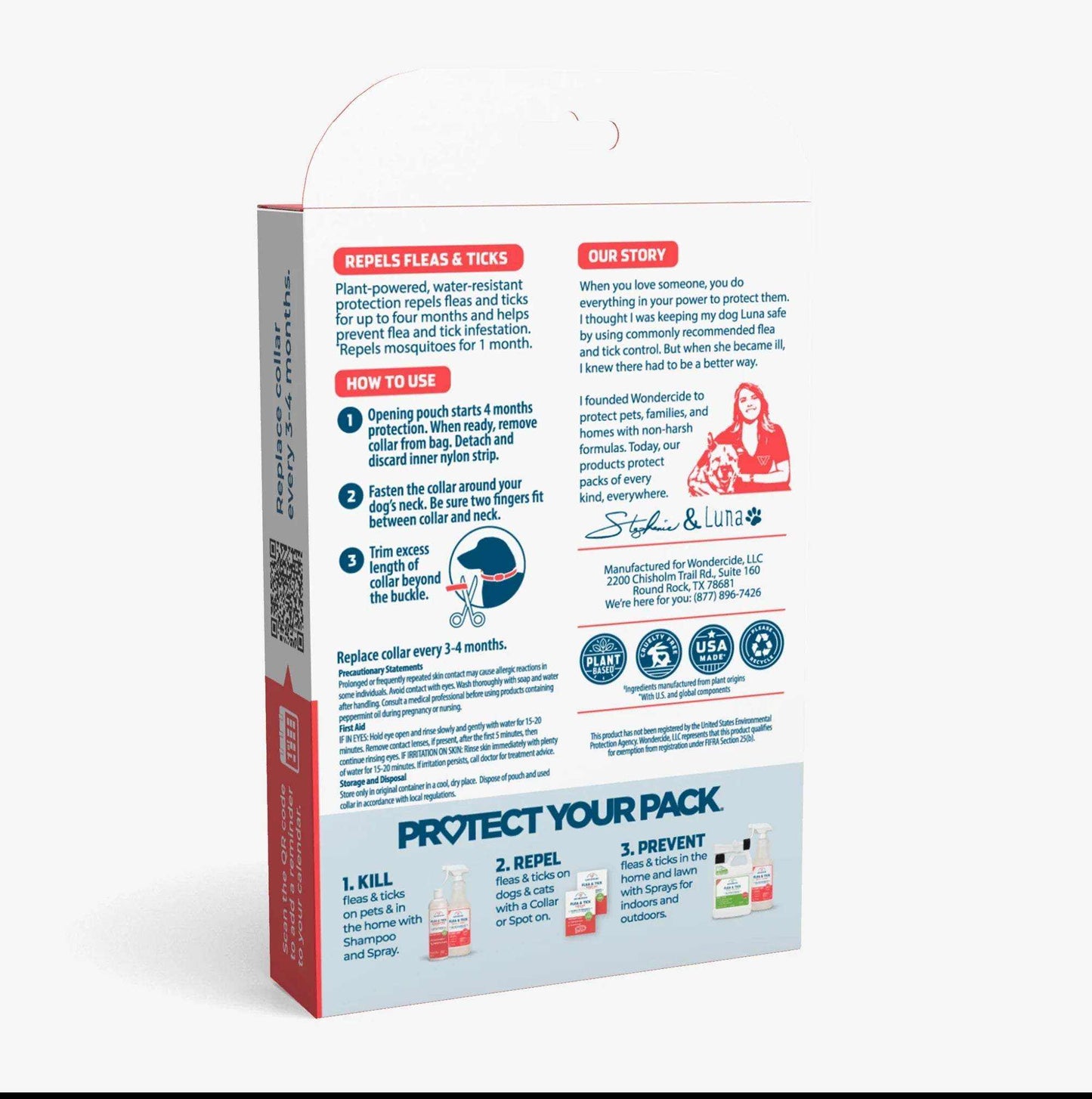 Natural Peppermint Flea & Tick Collar for Cats Packaging