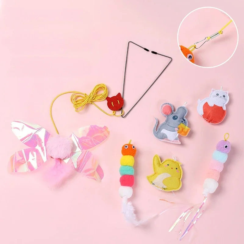 Cat Rope Long Rope Teasing Toy with Bell