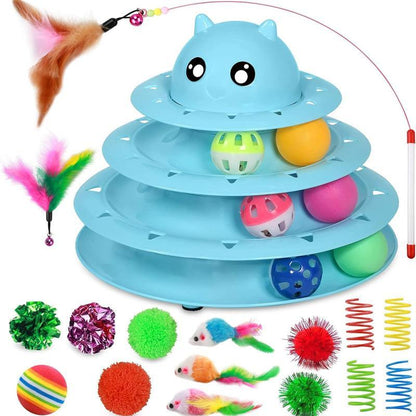 24 PCS Cat Toys Set – Interactive and Stimulating Play Kit for Cats and Kittens