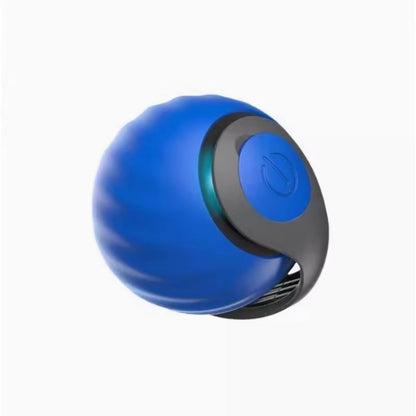 Interactive Automatic Rolling Ball Cat Toy with Faux Tail and USB Charging.
